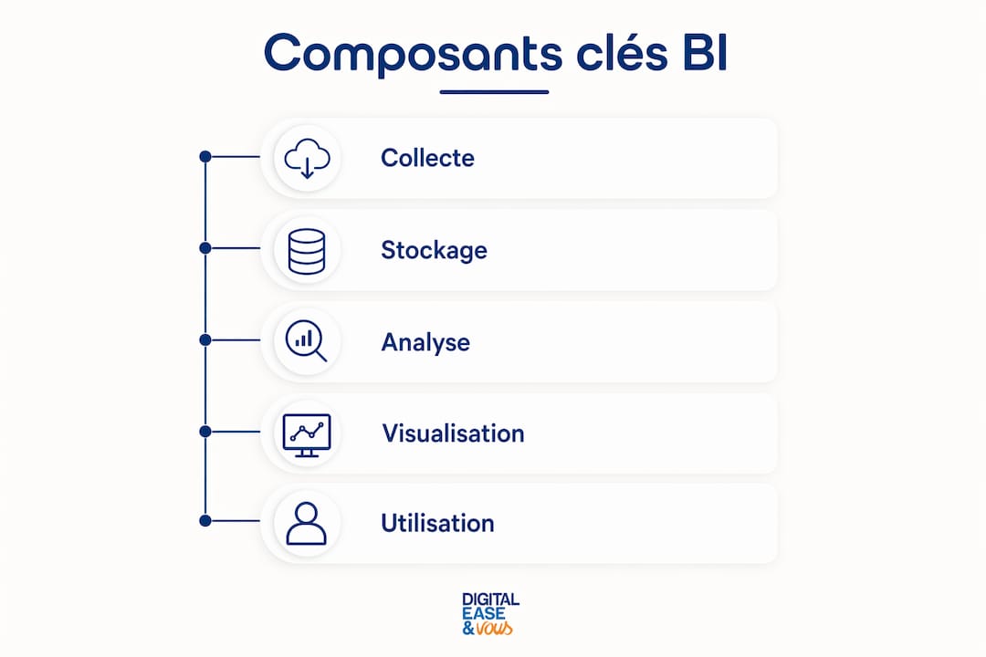Qu'est-ce que la business intelligence pour une PME ? 2 Découvrez en image les principales étapes de la mise en place d'un système de Business Intelligence.