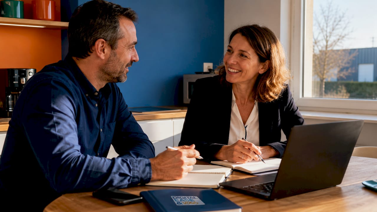 Échange au sein de l’équipe d’une PME sur la mise en place de l’automatisation des processus