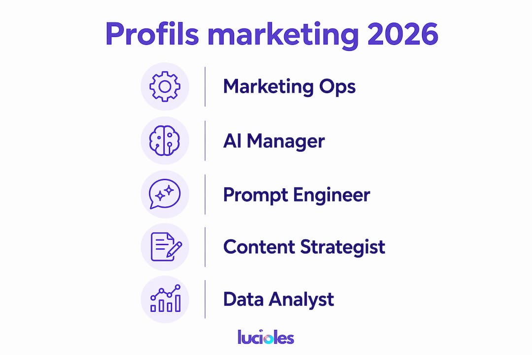 Structurer une équipe marketing performante en 2026 2 Panorama des principaux profils marketing à suivre en 2026
