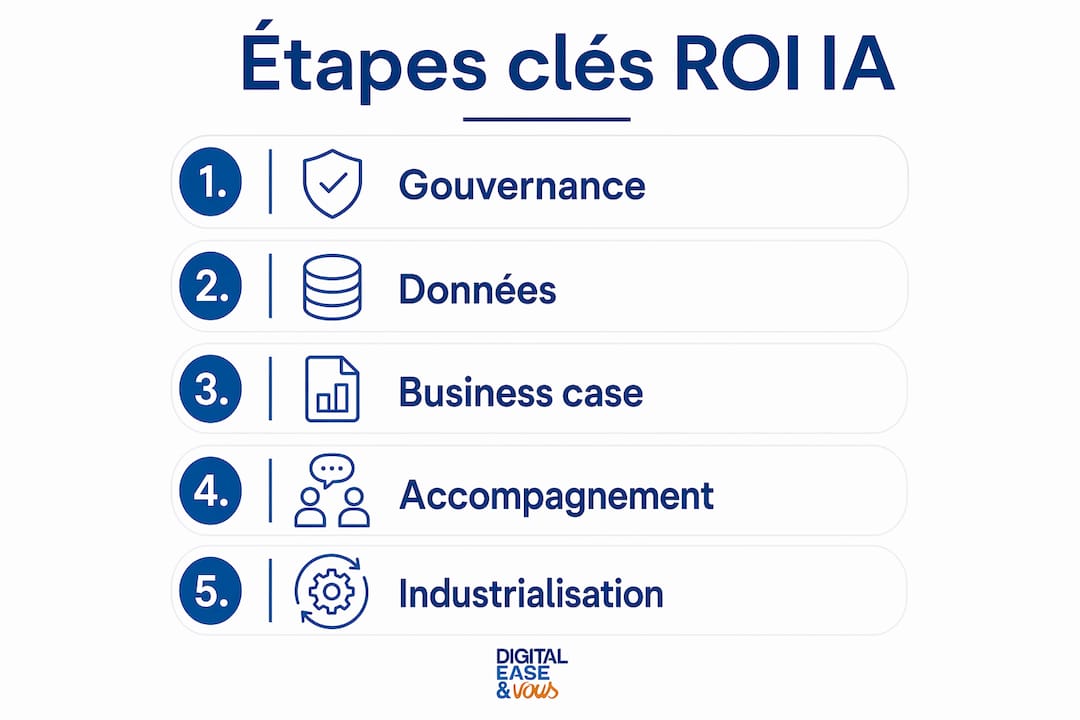 Les grandes étapes à suivre pour intégrer l’intelligence artificielle avec succès dans une PME – Infographie