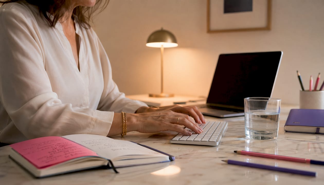 Des doigts s’activent sur le clavier pour organiser la prospection commerciale.