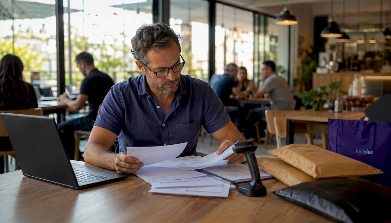 Types de tunnels de conversion optimisés : le guide 2026 2 Responsable en train de vérifier les commandes passées sur la boutique en ligne et de superviser les expéditions.