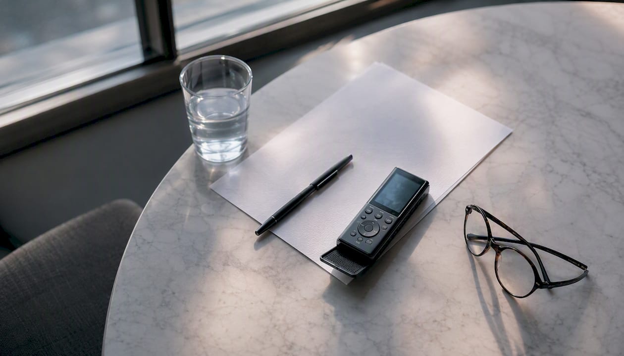 Des outils d’audit disposés sur une table, prêts à être utilisés pour collecter des éléments de preuve.