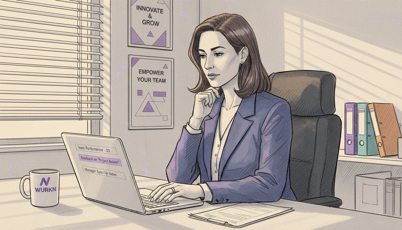 Manager reviews anonymous employee feedback