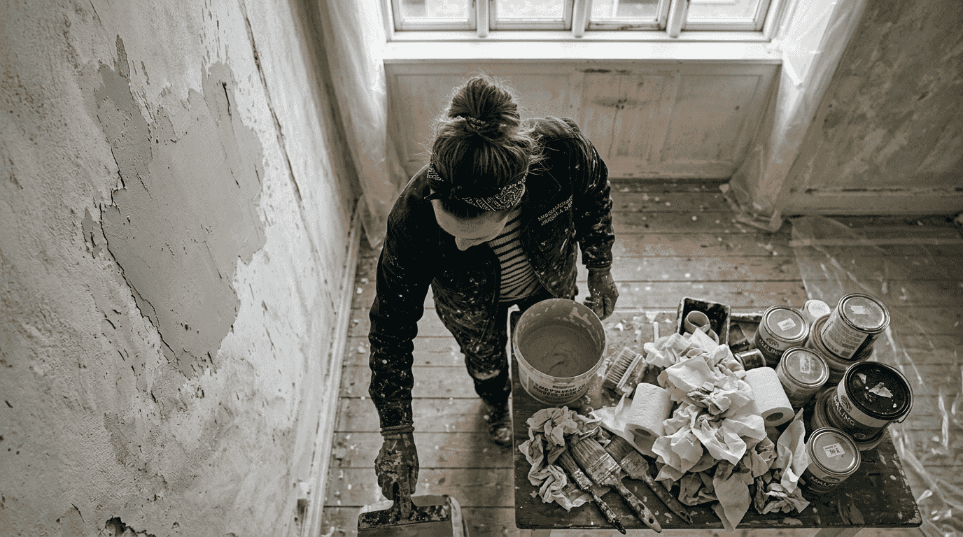 M Grouping sørger for hurtig levering af spartel, så din væg er klar til næste step.