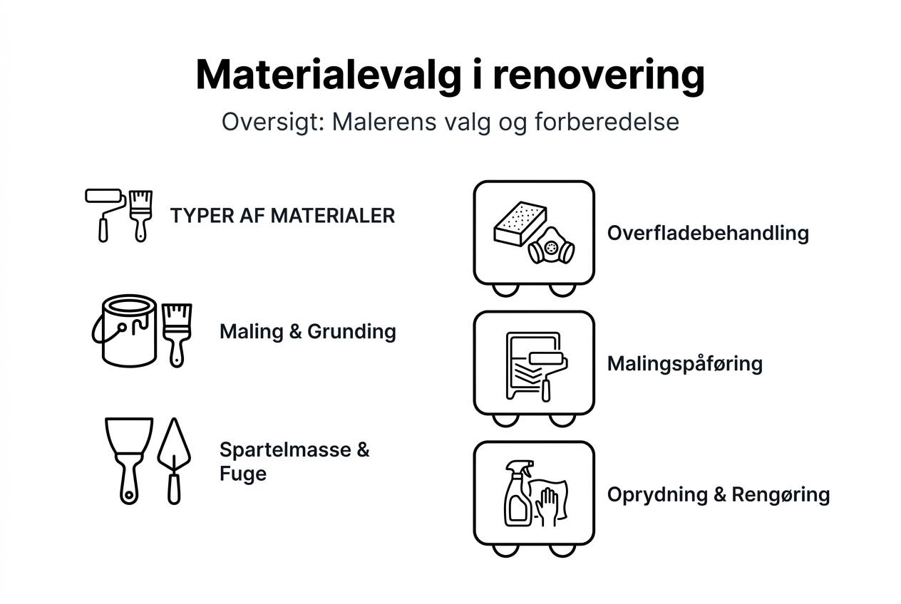 Infografik: Sådan vælger du de rette materialer og planlægger dit malerprojekt