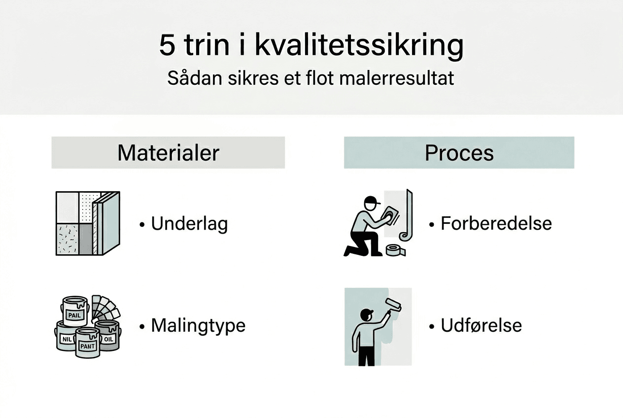 Oversigt: Sådan sikrer du et flot og holdbart malerarbejde – trin for trin