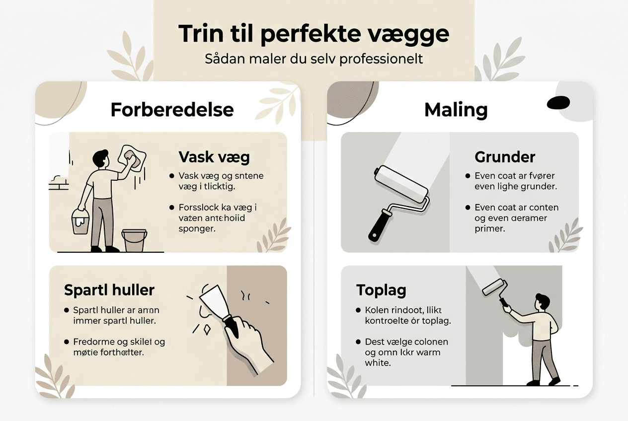 Guide: Sådan maler du dine vægge – trin for trin
