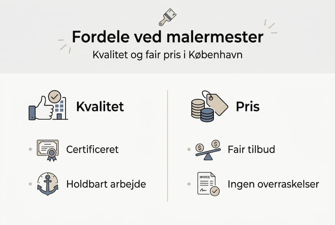 Oversigt: Derfor er det en fordel at vælge en professionel malermester