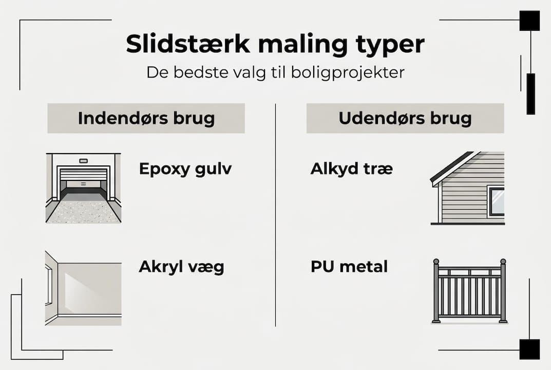 Oversigt: De mest holdbare malingtyper