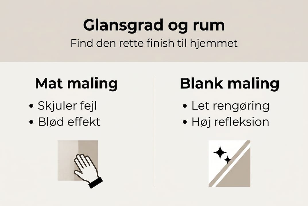 Guide: Sådan vælger du den rette glans til hvert rum