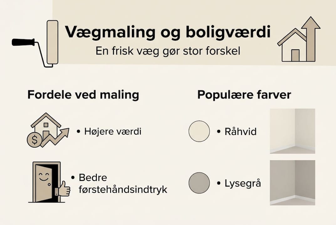 Infografik: Sådan påvirker nymalede vægge din boligs værdi