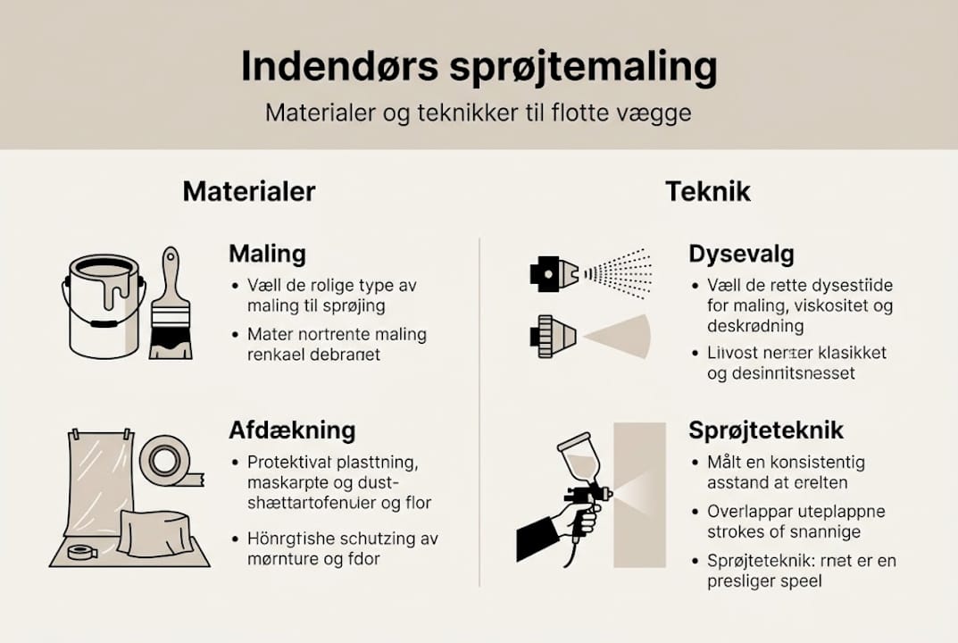 Oversigt: materialer og metoder til effektiv sprøjtemaling