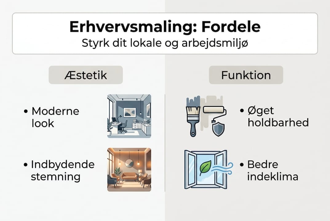 Oversigt: Derfor kan professionel maling gøre en forskel for din virksomhed
