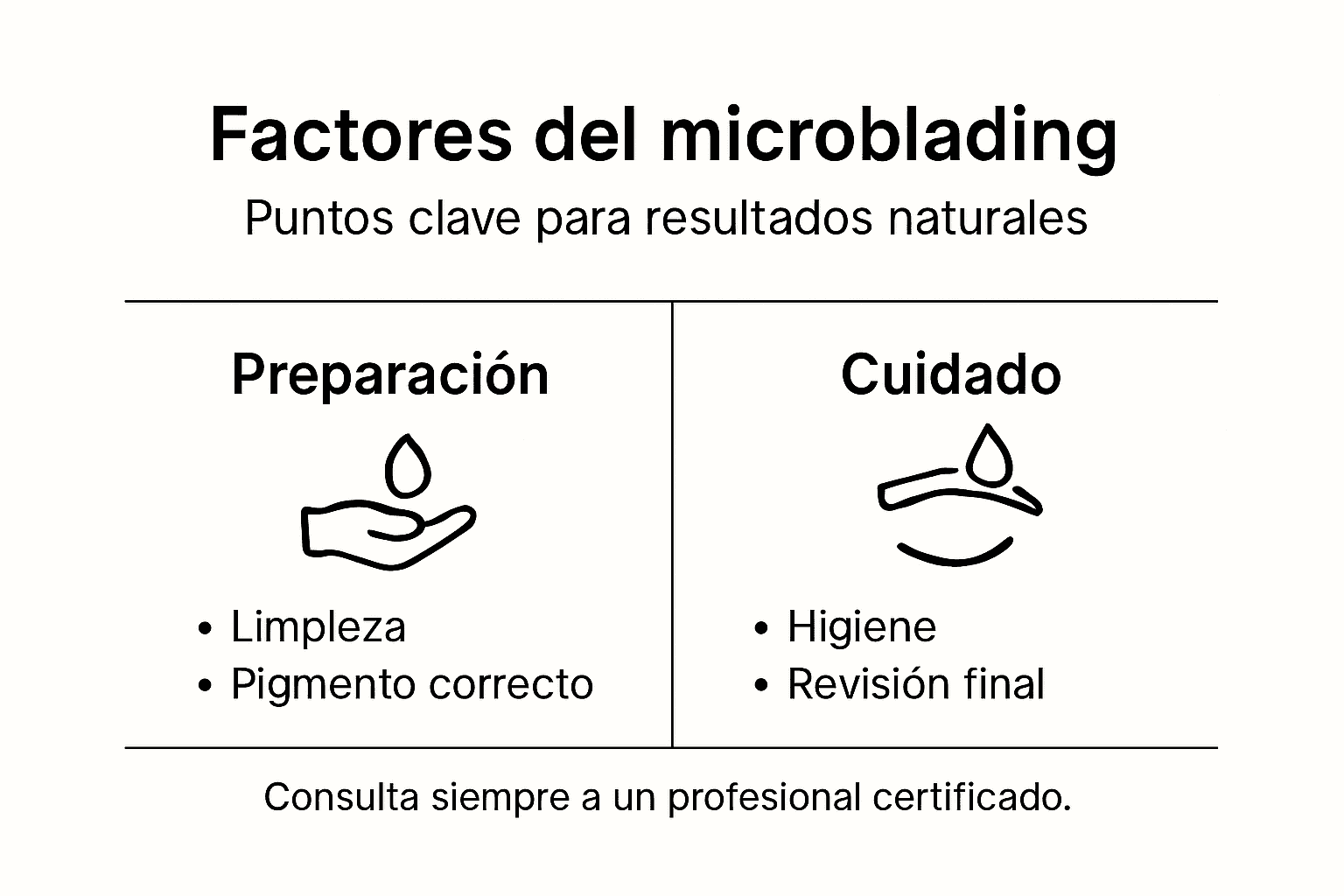 Infografía: todo lo que debes saber sobre el microblading, factores clave y recomendaciones para su cuidado