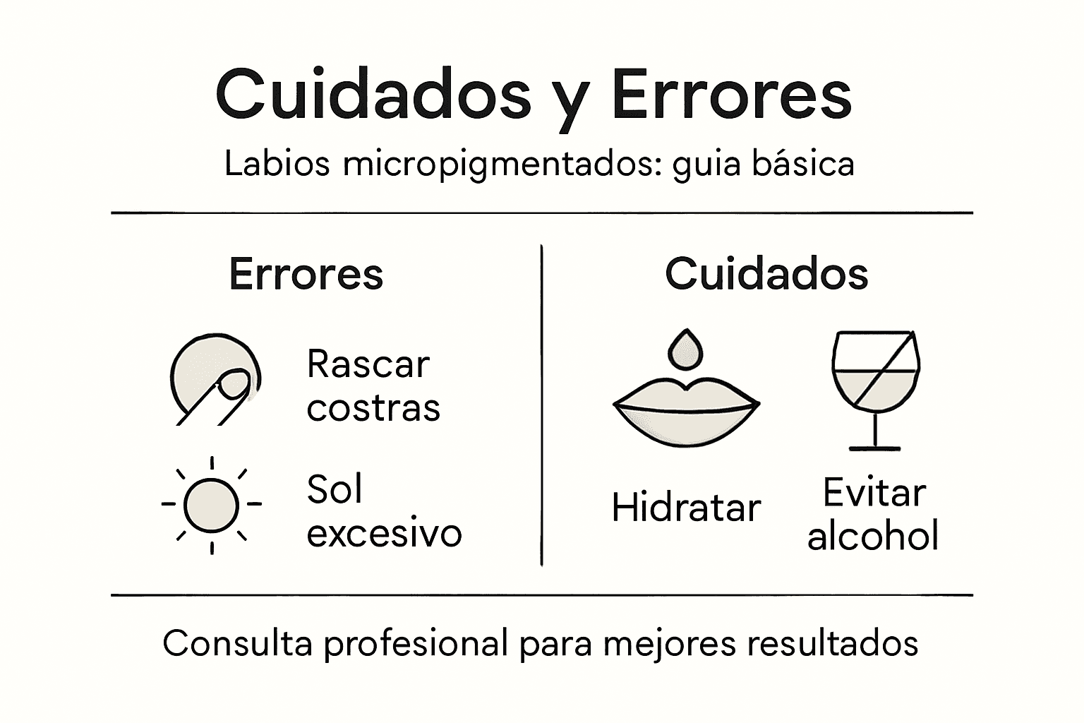 Guía visual: principales errores y recomendaciones para el cuidado después de una micropigmentación