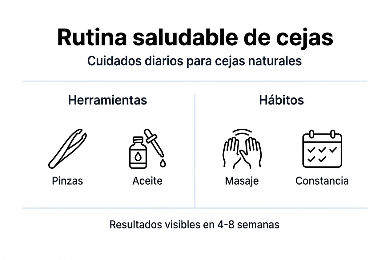 Guía visual para lograr unas cejas naturales en tu rutina diaria