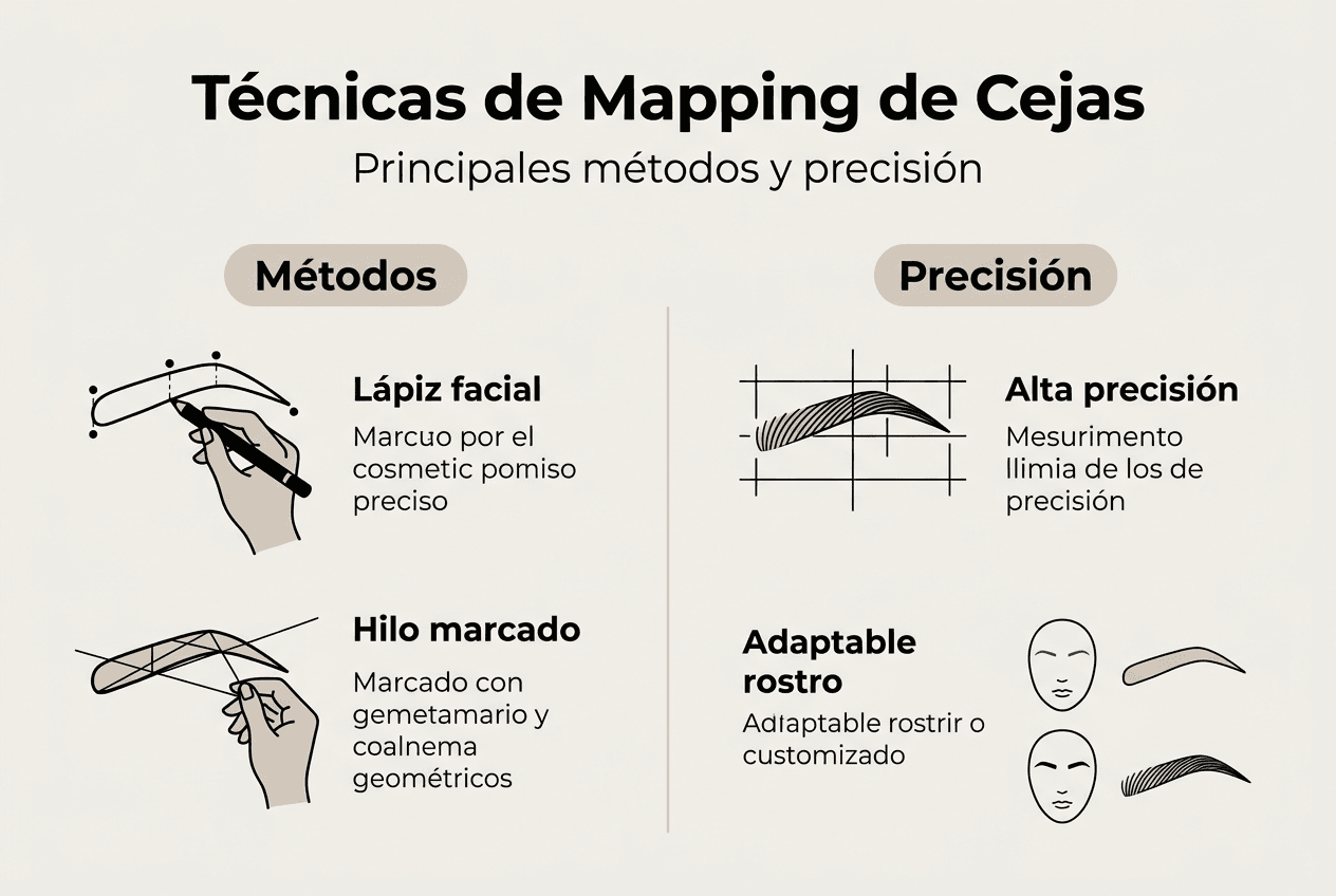 Guía visual sobre técnicas y precisión en el diseño de cejas