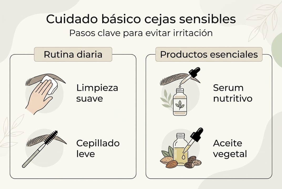 Infografía: claves para el cuidado de cejas delicadas