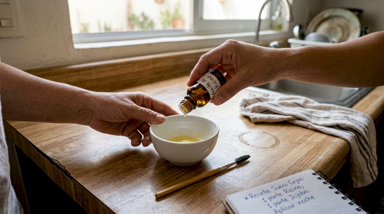 Cómo hacer tu propia mezcla de aceites naturales para cuidar y embellecer tus cejas