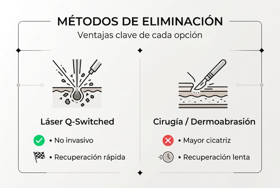 Guía visual sobre las opciones más efectivas para borrar tatuajes y eliminar manchas en la piel