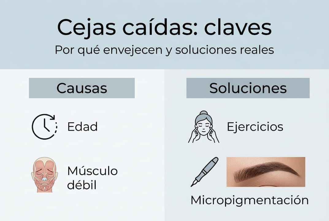 Descubre en esta infografía por qué se te pueden caer las cejas y qué puedes hacer para solucionarlo.