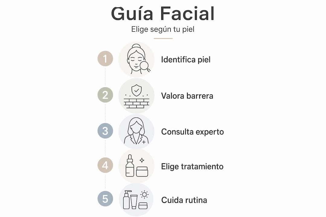 Guía visual: ¿Cómo escoger el tratamiento facial ideal paso a paso?