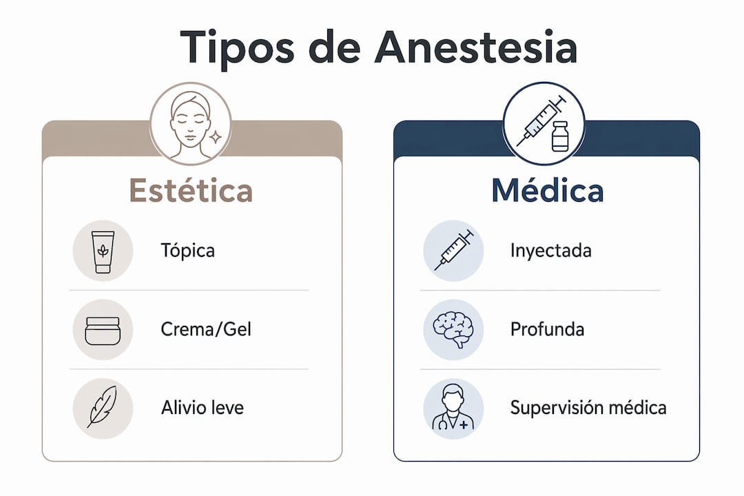 Infografía: ¿Qué tipos de anestesia existen y en qué se diferencian?