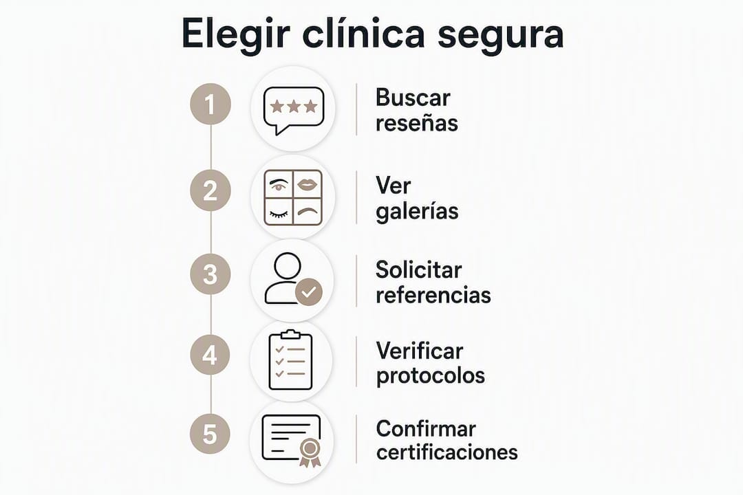 Guía visual para escoger una clínica de micropigmentación segura