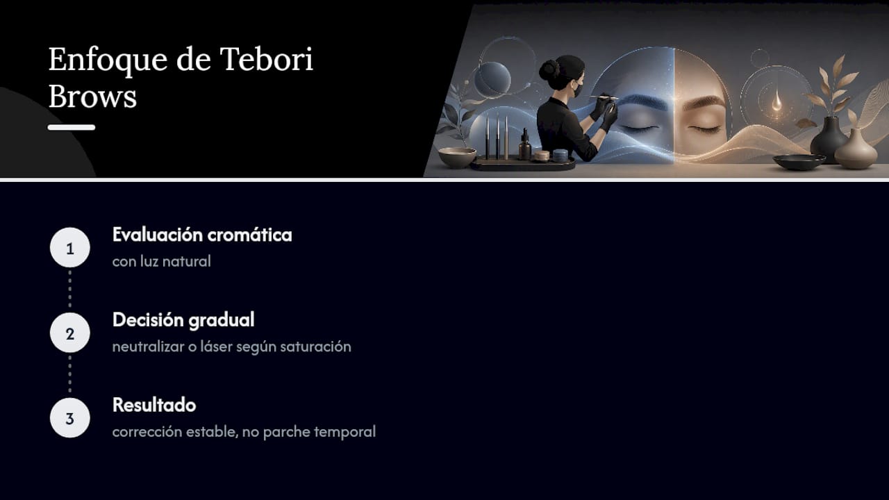 El enfoque de Tebori Brows ante un virado azulado — overview diagram