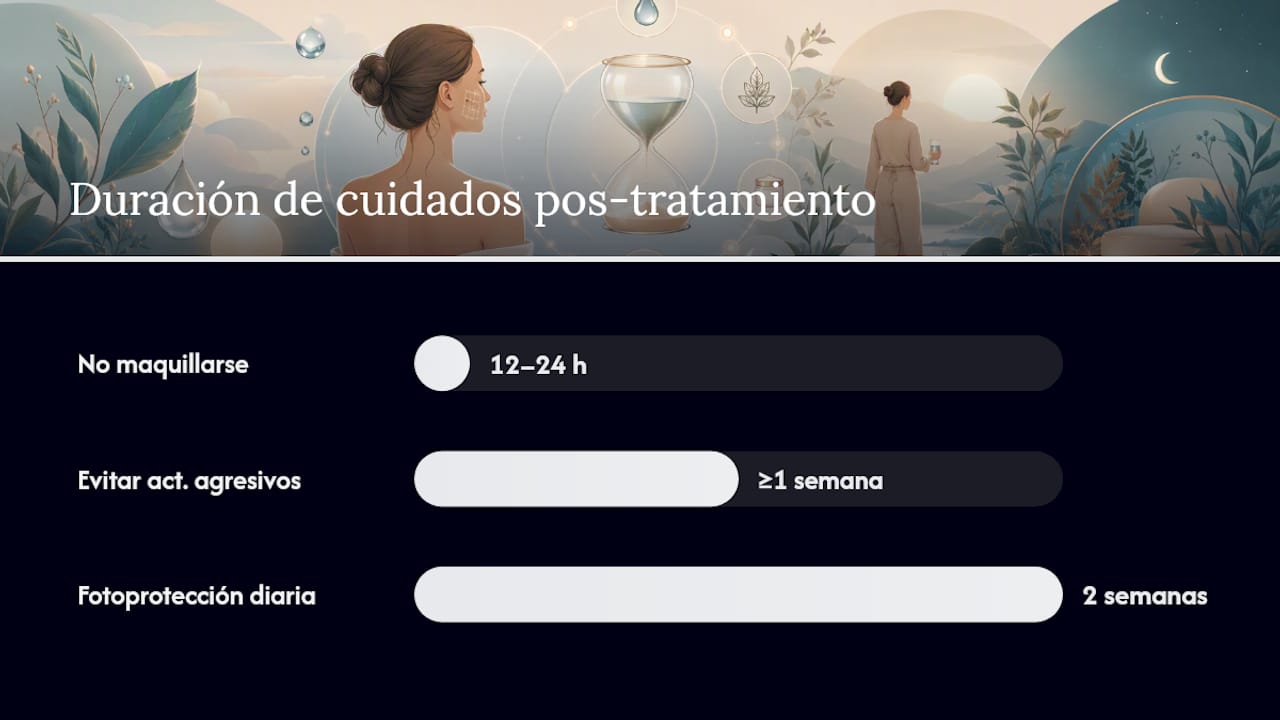 Cuidados pos‑tratamiento específicos para piel sensible — overview diagram