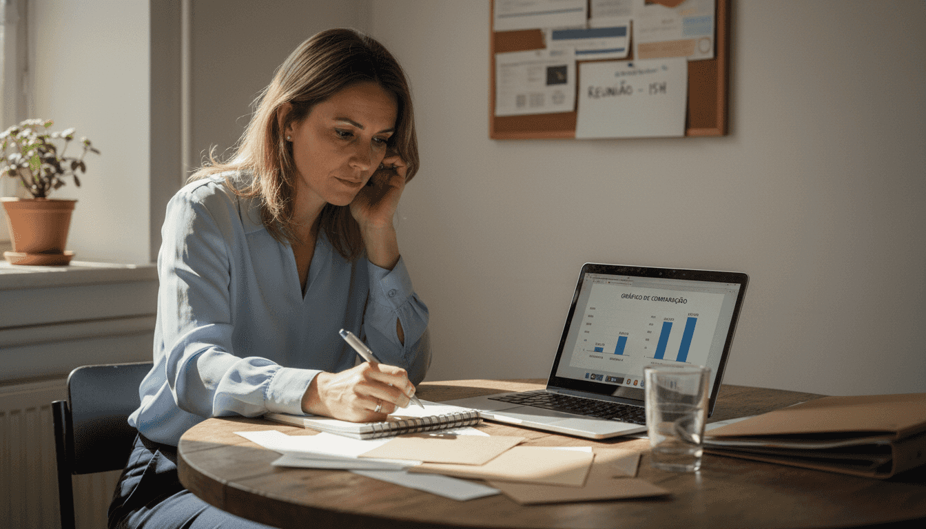 Gestor a analisar e comparar diferentes plataformas de email marketing