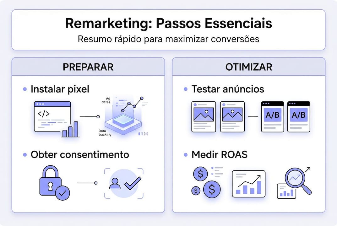 Infográfico apresenta os principais passos do remarketing de forma simples e clara