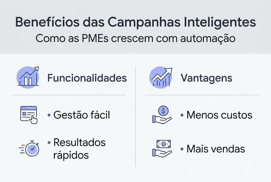Infografia: Vantagens das campanhas inteligentes para pequenas e médias empresas