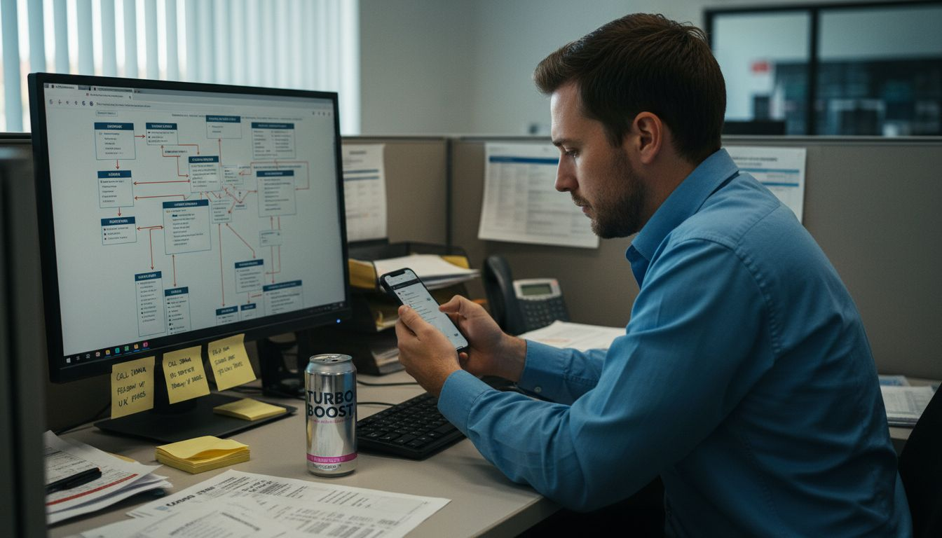 Man testing dealership website mobile view