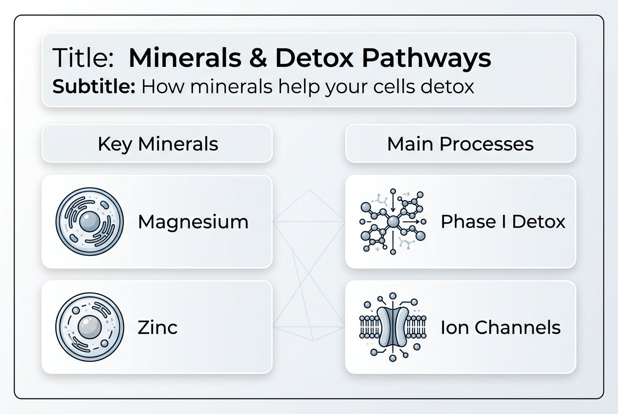 Infographic minerals detox pathways key points