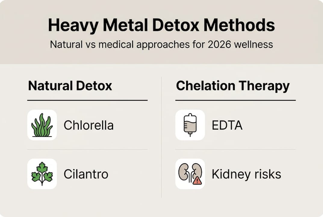 Infographic comparing detox approaches and risks
