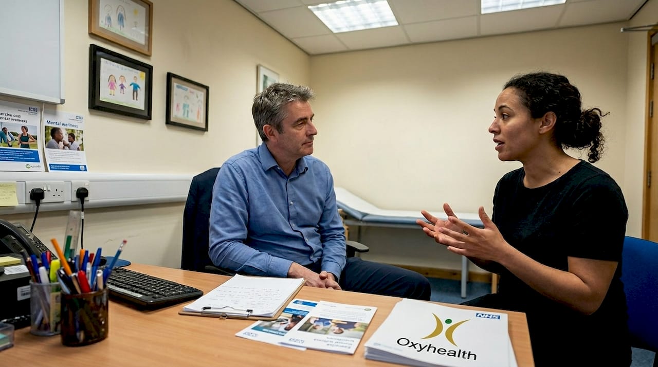 Doctor consulting patient about holistic care