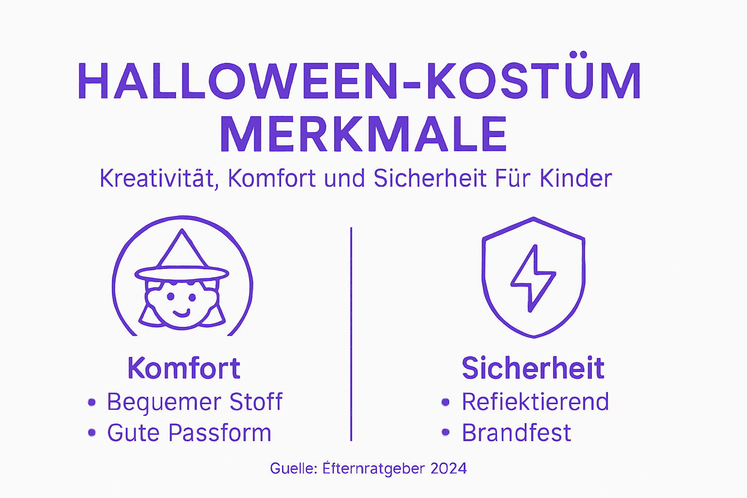 Infografik: Worauf es bei Halloween-Kostümen ankommt – Komfort und Sicherheit im Überblick