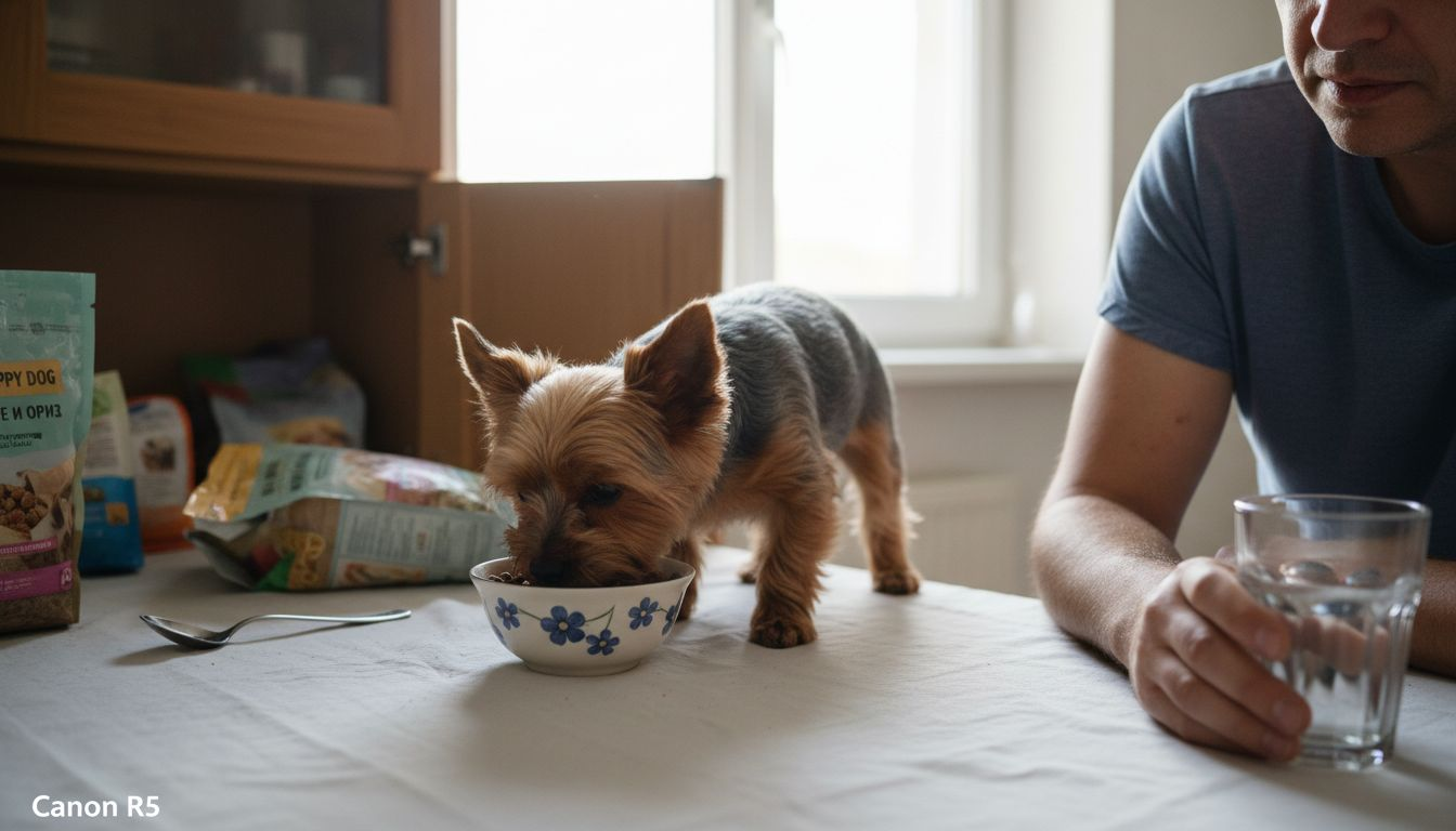 Йоркширският териер се храни с добре балансирано меню, подходящо за неговите нужди.