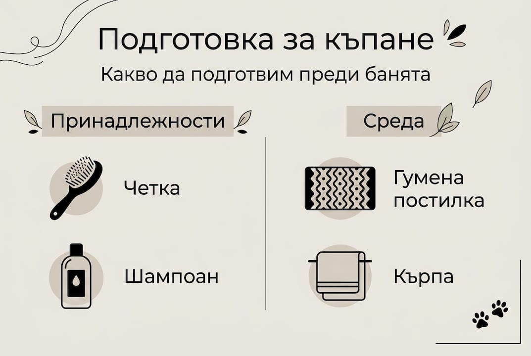 Инфографика: Какво да подготвим преди къпането на кучето – пълен списък с най-важните неща