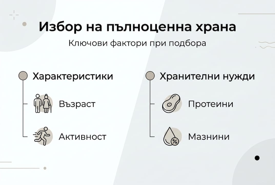 Инфографика: Какво да имаме предвид при избора на храна за нашето куче