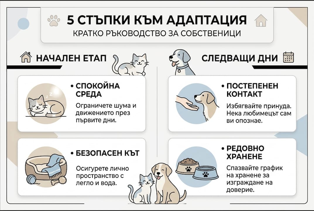 Инфографика: Как да подготвим дома си за новия домашен любимец – стъпка по стъпка