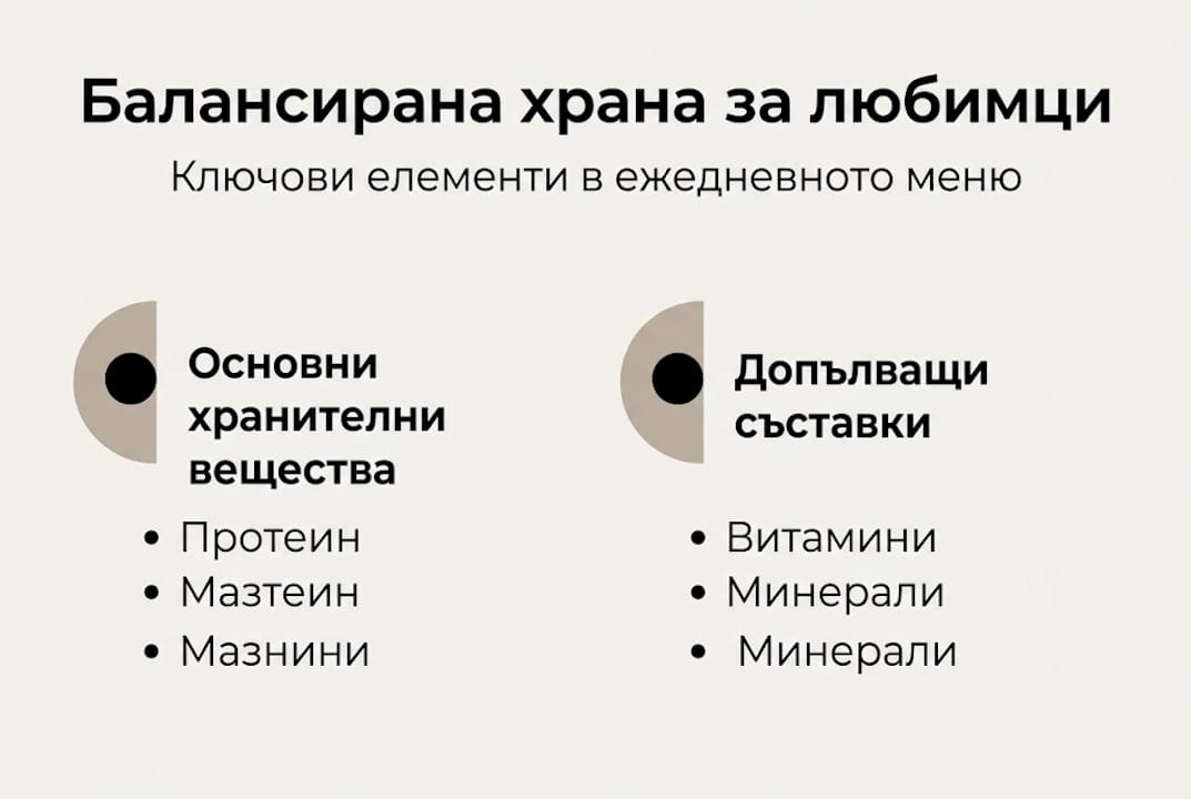 Инфографика: основни елементи за пълноценно и балансирано хранене
