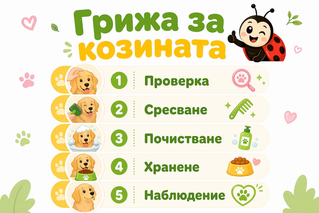 Инфографика с най-важните съвети за поддържане на козината