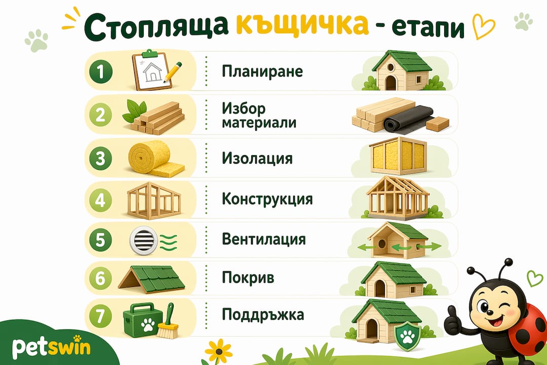 Инфографика: Кои са стъпките за уютен и топъл дом