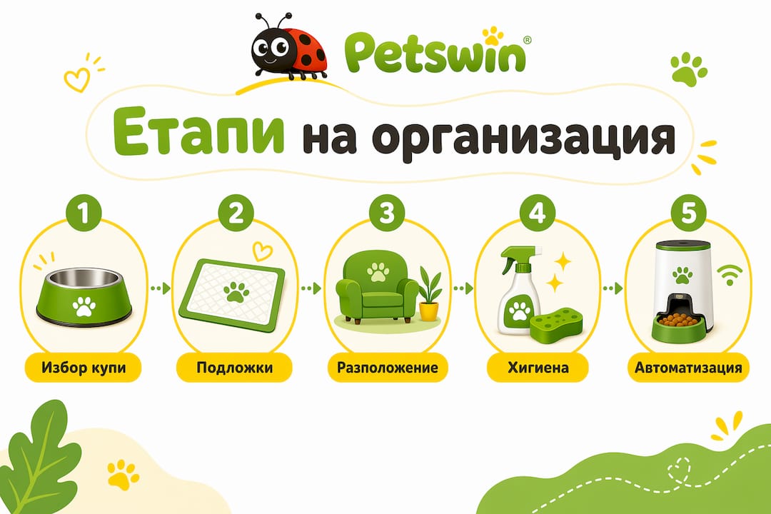 Инфографика с лесни стъпки как да подредим кът за хранене у дома