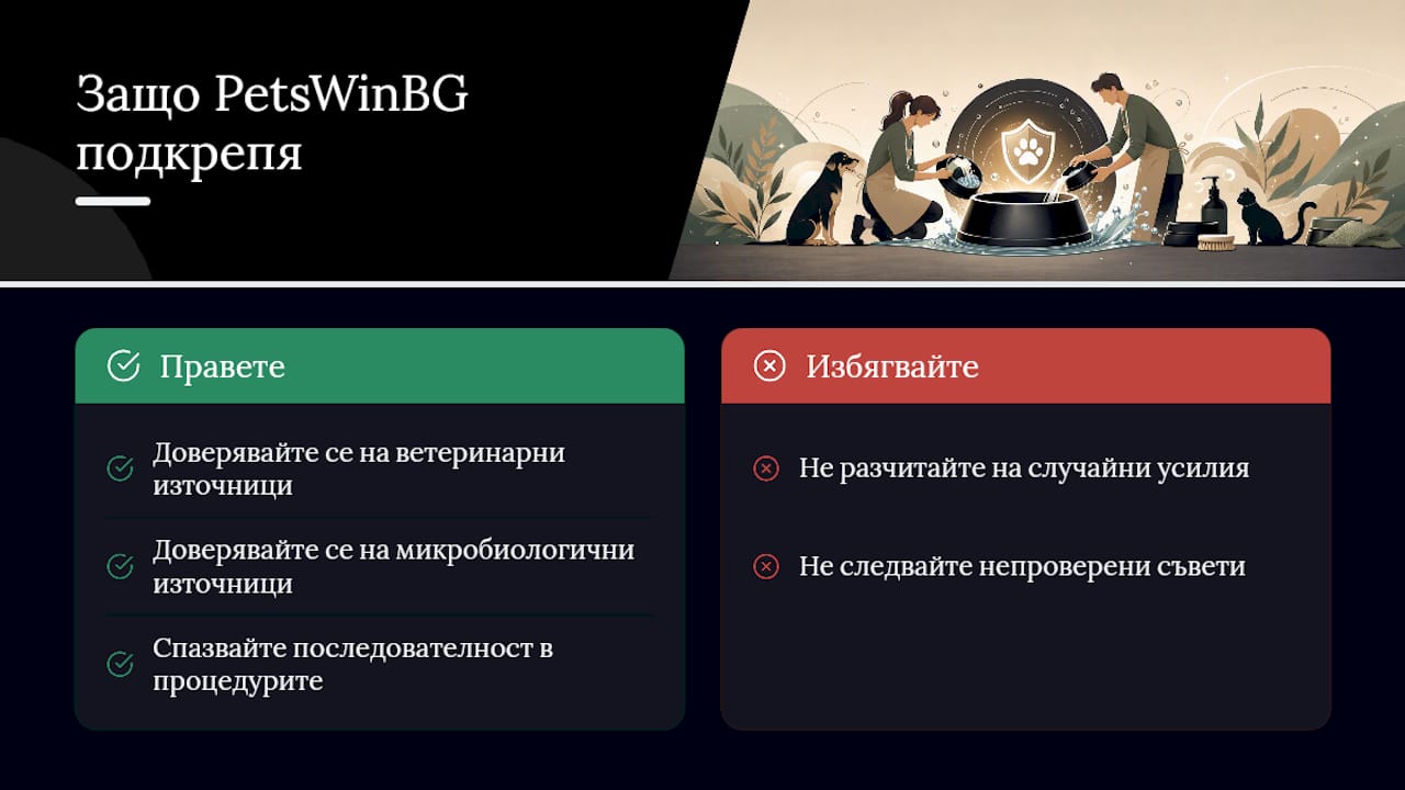 Защо PetsWinBG подкрепя тези стъпки — overview diagram