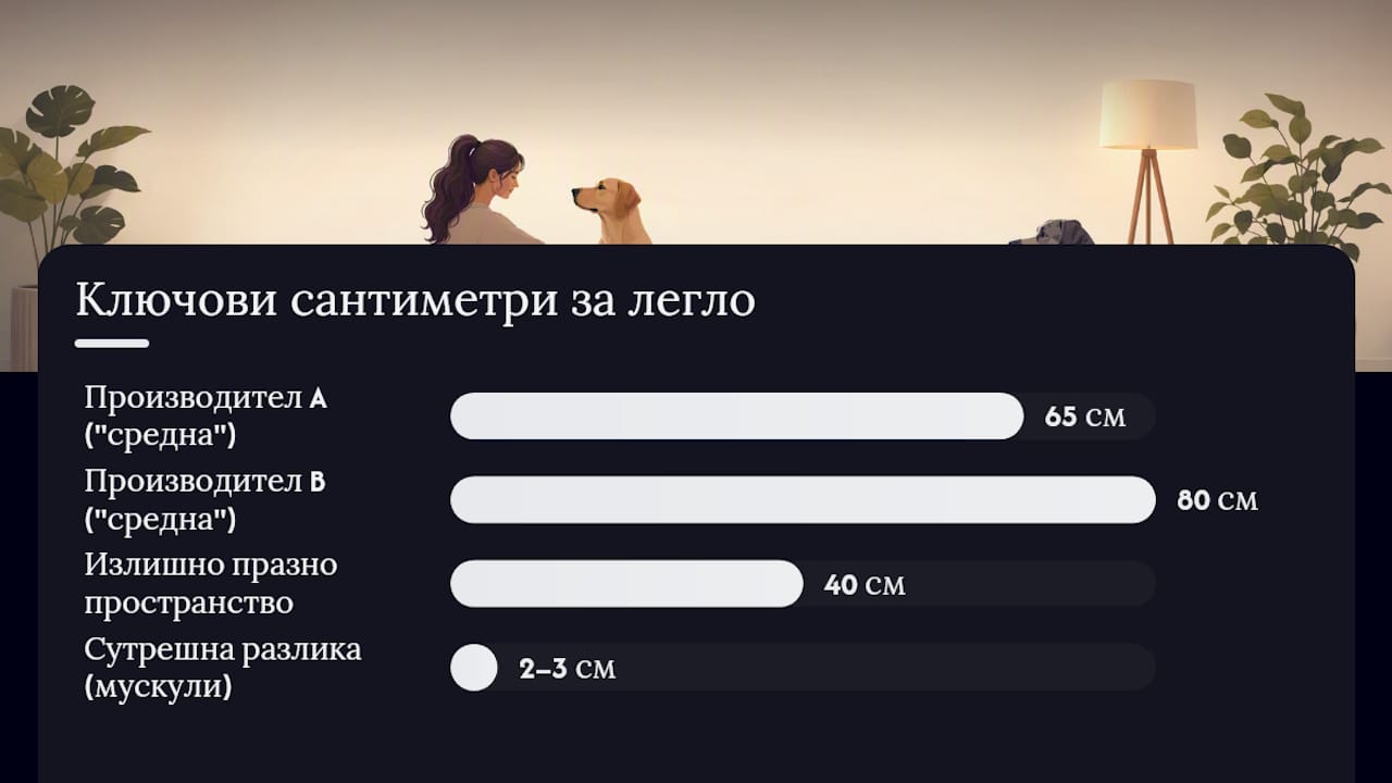 Какъв размер легло куче да изберете: измерване стъпка по стъпка — overview diagram