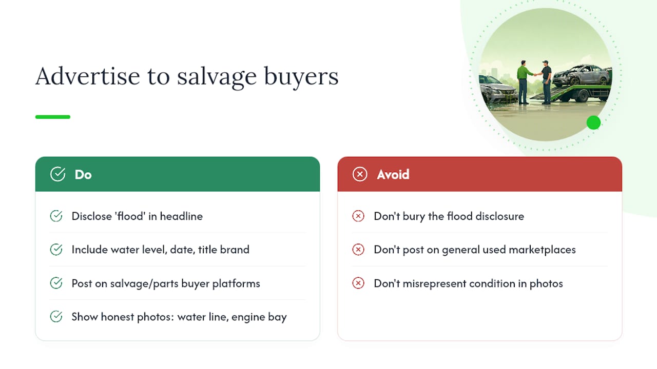 How Should You Advertise a Flooded Car to Attract the Right Buyers? — overview diagram